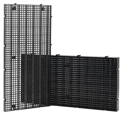 Imagen del producto de Rejilla de plástico para acuarios, 4 unidades, 15 x 30 cm, ideal para aquascaping
