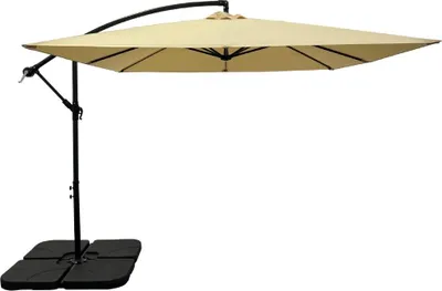 Produktbild von Ampelschirm Sorrento | Seitenmast-Sonnenschirm 2,5 x 2,5 m | Beige