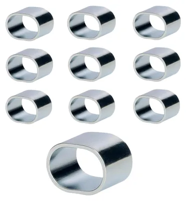 Produktbild von 10 Stück Würgeklemme 8mm 10mm Presshülsen Seilklemme für Planenseil PKW Anhänger Auto