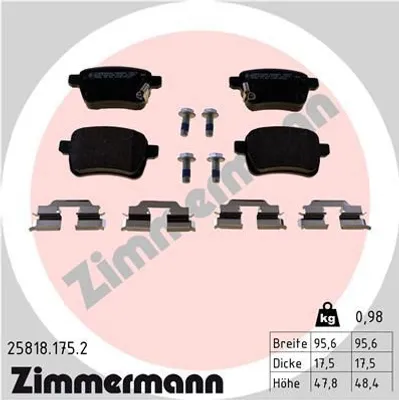 Obrázek produktu pro Sada brzdových destiček, kotoučová brzda