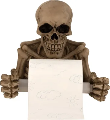 Produktbild von Totenkopf Toilettenpapierhalter 19 cm x 20 cm Skull Gothic Dekoration