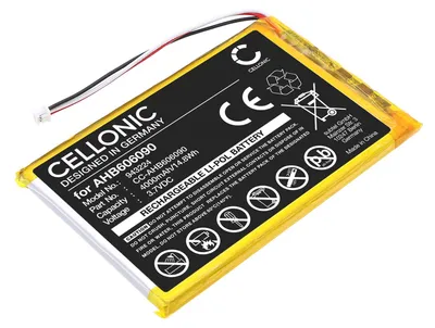 Produktbild von CELLONIC 1x Akku für Babyphone Kompatibel mit HelloBaby HB6081, HB6256, AHB606090 - (4000mAh, 3.7V)