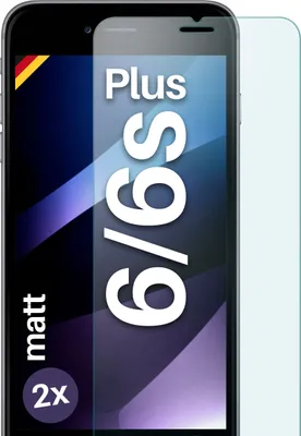 Produktbild von SCHUTZFOLIE FÜR APPLE IPHONE 6 PLUS / 6S PLUS - MATTES GLAS, Stückzahl:2er Set