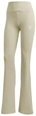 Productafbeelding van Leggings Adidas Essentials Rib Flared Leggings "Stone Khaki" voor Dames
