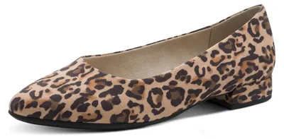 Produktbild von Jana Damen Ballerinas mit Blockabsatz Vegan, beige (Leopard), 41 EU