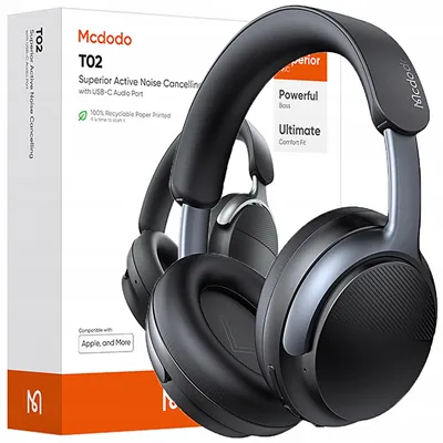 Zdjęcie produktu dla Mcdodo Słuchawki Bezprzewodowe Nauszne Bluetooth Z Mikrofonem Anc Czarne