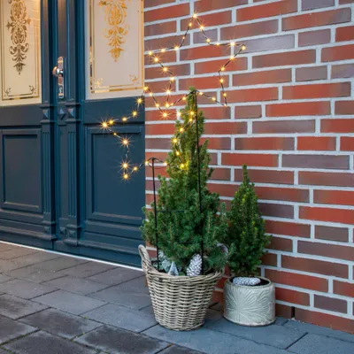 Zdjęcie produktu dla Metalowa wtyczka ogrodowa LED z 50 diodami LED w kolorze ciepłej bieli 76485
