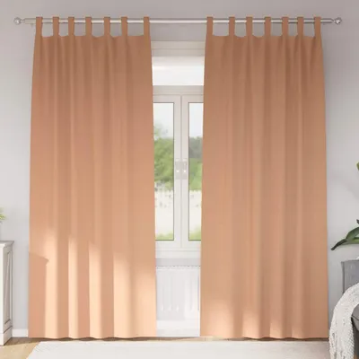 Immagine prodotto di Tende oscuranti durevoli con drappeggi in poliestere marrone chiaro - Tende e tendaggi Octo6294298 1pacco