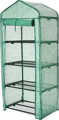 Produktbild von Tragbare PVC-Gewächshausabdeckung Geruchsloser faltbares Anti-Aging-Gewächshausabzug für kleine Blumenhaus-Kindergartenzimmer-Grün