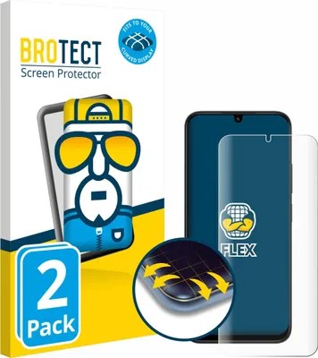 Produktbild von 2x BROTECT Fullscreen Schutzfolie für Xiaomi Redmi 15C 4G Displayschutz Folie Fullcover Klar Transparent