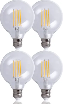Produktbild von Glühbirne G95 Für E27 Fassung, Vintage-Leuchtmittel m. klarem Glas, Dimmbar