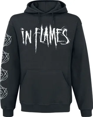 Produktbild von In Flames Kapuzenpullover Herren Jesterhead White Raven schwarz S