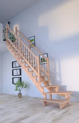 Zdjęcie produktu dla Schody drewniane Lindos (buk) w ¼ spiralne lewe-80 cm-drewniane-balustrada ze stali nierdzewnej-biała-obustronnie-bez podstopnic