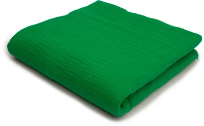 Produktbild von Baumwoll Musselin Stoff Double Gauze, Doppelgaze Grün 50 x 130 cm