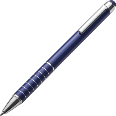 Produktbild von 10 Touchpen Kugelschreiber / aus Metall / Farbe: blau
