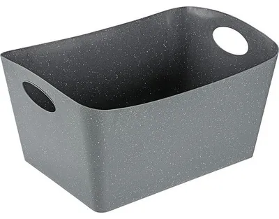 Image de boîte de rangement koziol BOXXX S, 1 litre, gris anthracite recyclé