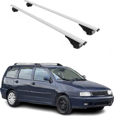 Produktbild von Dachträger Grundtäger für VW Polo Variant 1994-2002 75kg Metall Silber 2 tlg