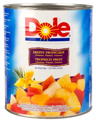Zdjęcie produktu dla Dole Tropical Fruit 3000g – Mieszanka owoców tropikalnych w wiaderku 3kg