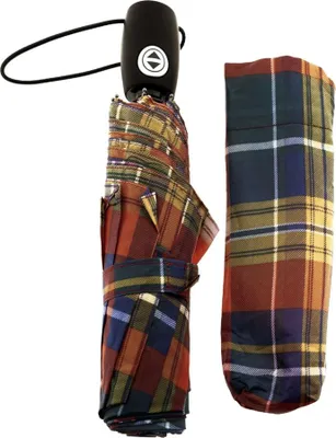 Image de Parapluie de poche compact à carreaux avec housse de protection - robuste et stylé Motif 2