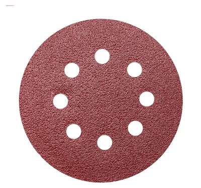 Produktbild von 20 Stück Schleifscheiben 180mm mit Klettverschluss und 8 Löchern, Körnung 80