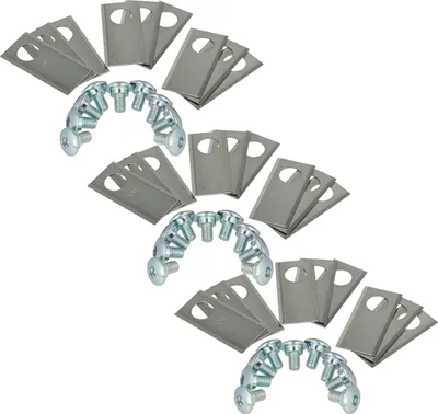 Produktbild von vhbw 27x Ersatz-Messer kompatibel mit Worx Landroid L1500i WG798E, M1000i WG796E, M1000 WG791E.1 Rasenmäher - Ersatzklinge Silber, Edelstahl
