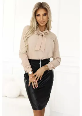 Imagen del producto de Numoco, blusa para mujer, modelo Tuitama, color beige, talla XL