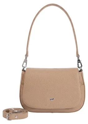 Productafbeelding van Schoudertas HANNA Flap Bag S beige, dames - leer