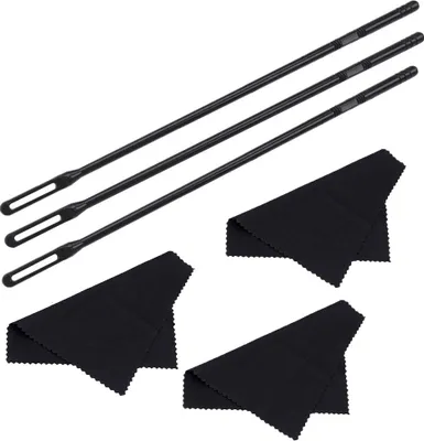 Produktbild von INF Flötenreinigungsset mit Reinigungsstab und Tuch Schwarz