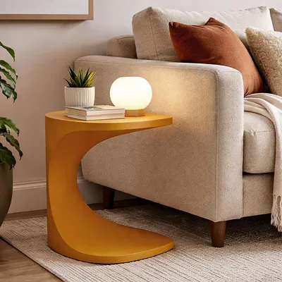 Image de Bagan - Table basse, 44x54x44h cm Orange, Intérieur/extérieur