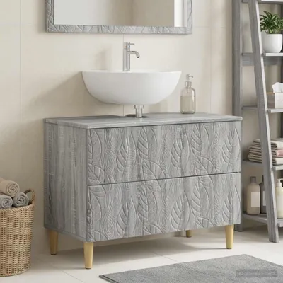 Obrázek produktu pro Maison Exclusive – Skříňka pod umyvadlo DELFT, barva Sonoma, rozměry 82 x 41 x 59 cm