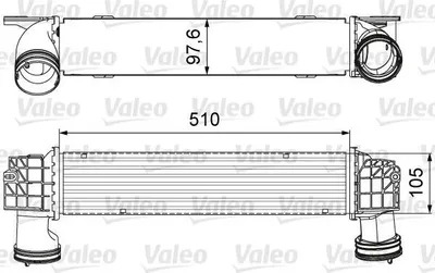 Produktbild von VALEO 818664 Ladeluftkühler LLK für BMW 3 Touring (E91) Turbo Intercooler