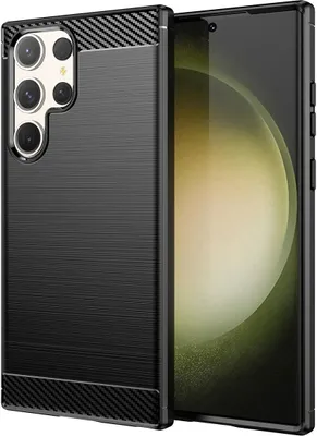 Produktbild von König Design Hülle kompatibel mit Samsung Galaxy S23 Ultra Kunststoff Soft Handyhülle - Handy Case Schwarz