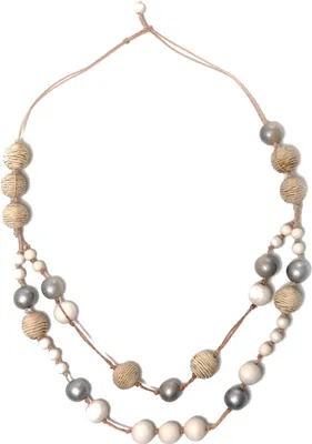 Produktbild von Lange Kette Diana mit Holzkugeln von collezione alessandro