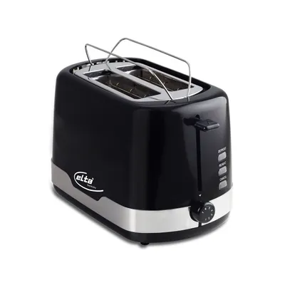 Produktbild von ELTA Toaster Cool Touch 7 Bräunungsstufen auftauen aufwärmen Blackline