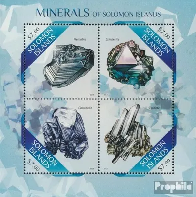 Produktbild von Briefmarken Salomoninseln 2013 Mi 2017-2020 Kleinbogen (kompl. Ausg.) postfrisch Mineralien