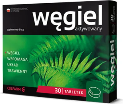 Produktbild von Aktivkohle 30 Tabletten - Langes Verfallsdatum!
