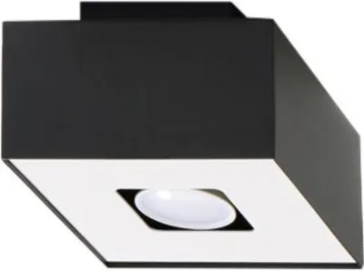 Produktbild von Deckenleuchte MONO 1 schwarz 1xGU10 10W Stahl 11x14x14cm Sollux Lighting