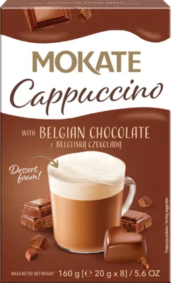 Obrázok produktu pre Mokate belgická čokoláda Cappuccino 160 g