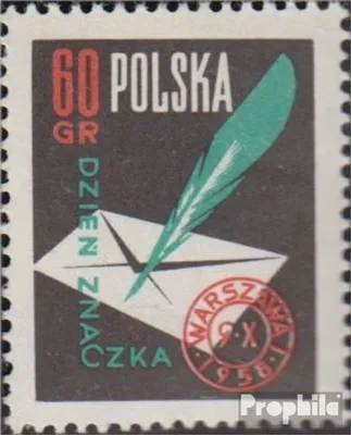 Produktbild von Briefmarken Polen 1958 Mi 1068 (kompl.Ausg.) postfrisch Tag der Briefmarke
