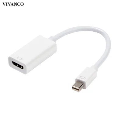 Produktbild von ViVanco™45495, 0,1 m, Mini DisplayPort, HDMI Typ A (Standard), Männlich, Weiblich, Schwarz