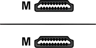 Image de DELOCK HDMI Cable Ethernet A -> A St/St 3.00m 90° droite
