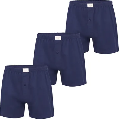 Produktbild von Phil & Co. Berlin Herren Boxer 3-Pack Jersey Loose Fit - navy - Größe 4XL
