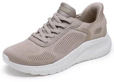 Produktbild von Skechers Damen Bobs Squad Chaos Current Muse Slip-InTurnschuhe, Taupe Textile, 3
