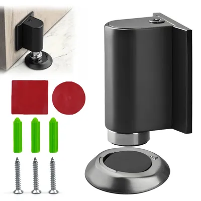 Obrázek produktu pro Magnetické dveřní dorazy z kovu pro montáž do podlahy