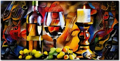 Produktbild von Coloray Küchenrückwand 120x60 Spritzschutz aus Glas - Alkohol Trauben