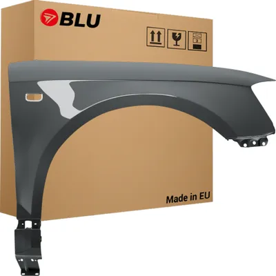 Zdjęcie produktu dla BLU Błotnik pasujący do Audi A3 8P II-generacja LZ7S Prawy Szary DaytonaGrau | 2003-2008 | Przedni Przód | Lakierowany | Gotowy do montażu  | Stal