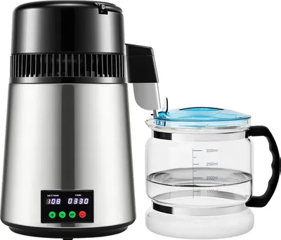 Obrázek produktu pro Destilátor vody, účinné čištění, uživatelsky přívětivý design, 4 l stříbra