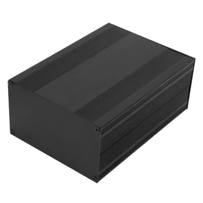 Image de Boîtier d'instruments pour circuits imprimés,Boîtier de projet électronique,Boîtier de projet électronique,Boîtier d'instruments pour circuits imprimés en aluminium,Boîtier d'instruments pour circuits imprimés en noir