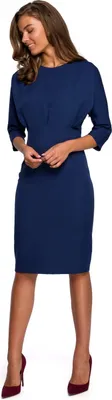 Produktbild von Stylove Midikleid für Frauen Estrineve S242 navy blau L