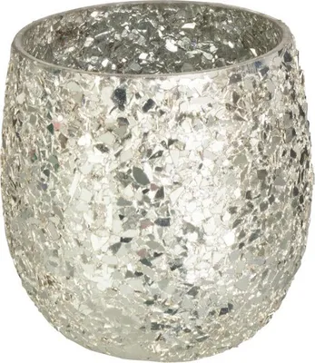Produktbild von J-Line J-Line Windlicht Glänzend - Glas - Gold - Small
